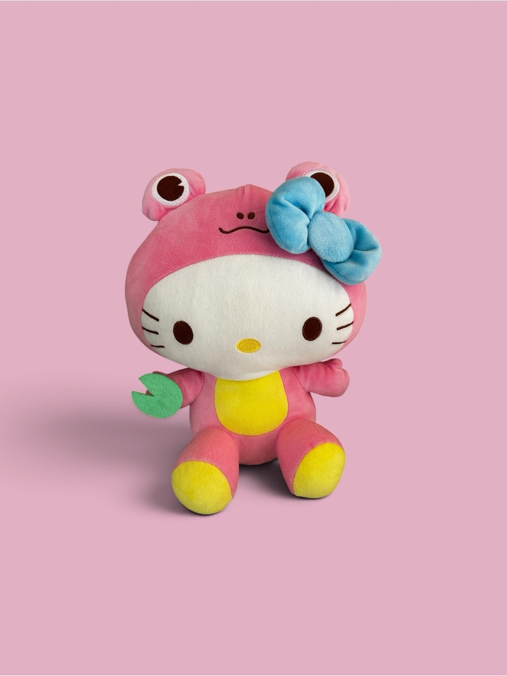 Sanrio Hello Kitty Pink Frog Costume Plush 12"